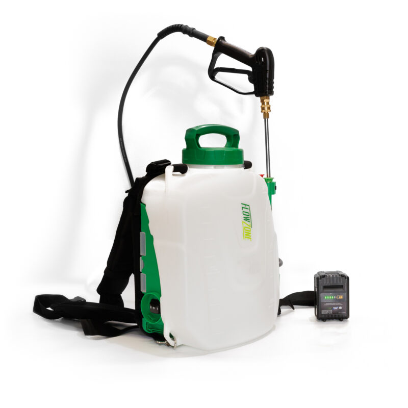 FlowZone 2.5 Storm 10 Litre Variable 5 Speed Battery Backpack Sprayer With Battery Included
