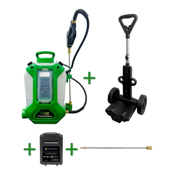 Flowzone Typhoon  (15 Litre) + Trolley + Additional 5.2AH Battery and Wand