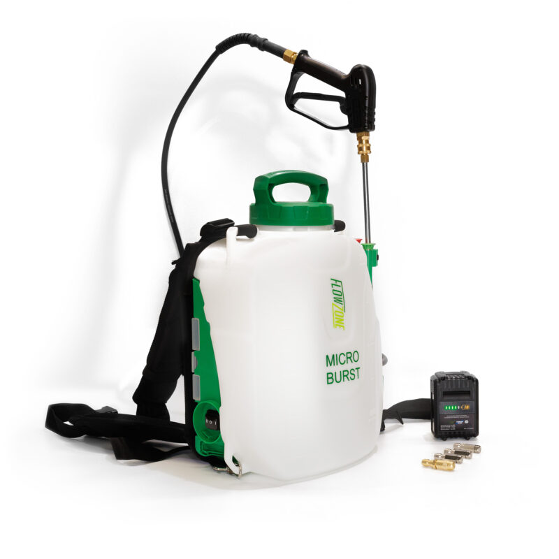 FlowZone 10 Litre MicroBurst Battery Backpack Sprayer With Battery Included