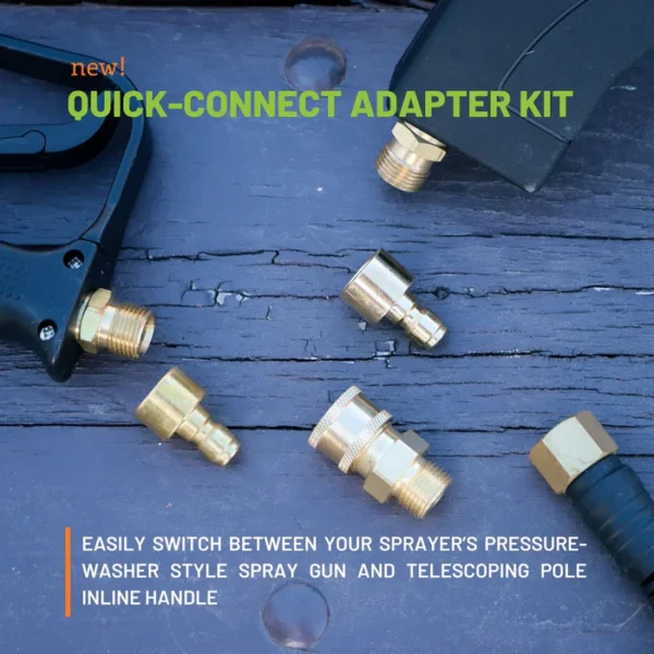 Threaded M18 to Quick-Connect Brass Connector Adapter Kit - Image 3